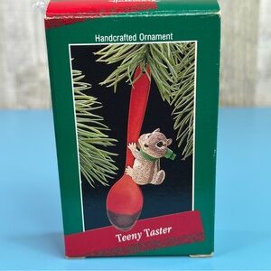 Hallmark Keepsake Ornament Teeny Taster Handcrafted Ornament 1988